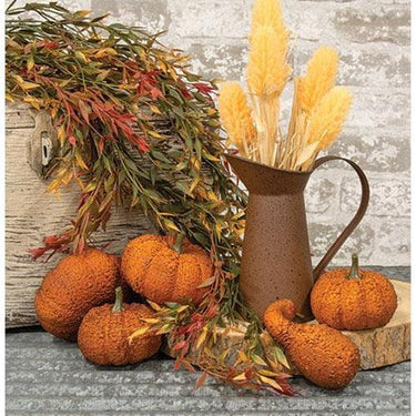 5 Set Hallows Pumpkins & Gourd - The Fox Decor